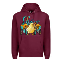 Burgundy Western Show Mom Baby Chick Premium Hoodie - LillyAllenDesigns