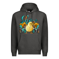 Charcoal Heather Western Show Mom Baby Chick Premium Hoodie - LillyAllenDesigns