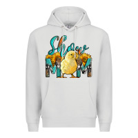 Dove Grey Western Show Mom Baby Chick Premium Hoodie - LillyAllenDesigns