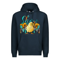 Navy Western Show Mom Baby Chick Premium Hoodie - LillyAllenDesigns