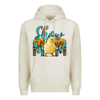 Oatmeal Heather Western Show Mom Baby Chick Premium Hoodie - LillyAllenDesigns