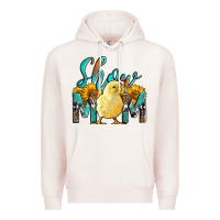 Pale Pink Western Show Mom Baby Chick Premium Hoodie - LillyAllenDesigns