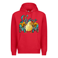 Red Western Show Mom Baby Chick Premium Hoodie - LillyAllenDesigns