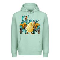 Seafoam Western Show Mom Baby Chick Premium Hoodie - LillyAllenDesigns