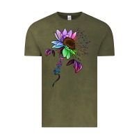 Vintage Olive Be Kind Autism Semicolon Vintage Tee - Jasminsmagicworld