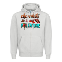 Dove Grey chocolate is my valentine Zipper Hoodie - AdoDesignShop