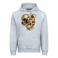 Heather Grey nature skull Urban Hoodie - RanaPortraitStore