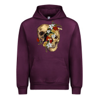 Mauve Wine nature skull Urban Hoodie - RanaPortraitStore