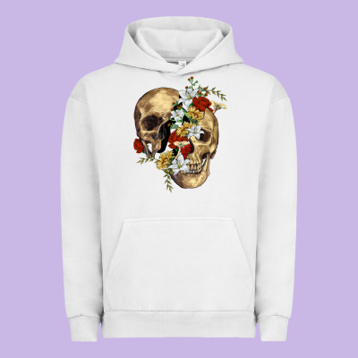 Nature Skull Urban Hoodie Designed By Ranaportraitstore