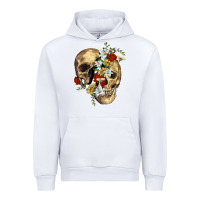 White nature skull Urban Hoodie - RanaPortraitStore
