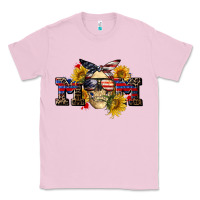 Bubblegum Pink american mom skull Classic Tee - CowGirlArtShop