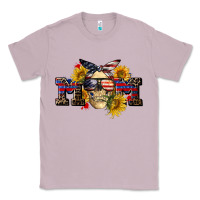 Lilac american mom skull Classic Tee - CowGirlArtShop