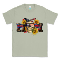 Matcha american mom skull Classic Tee - CowGirlArtShop