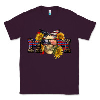 Plum american mom skull Classic Tee - CowGirlArtShop