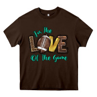 Chocolate Brown for the love of the game Heavy Core Tee - HowdyJamesFarm