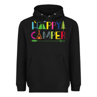 Black camping arrow camper happy summer camp camping kids 635 Heavyweight Hoodie - baoMotion