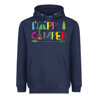 Navy camping arrow camper happy summer camp camping kids 635 Heavyweight Hoodie - baoMotion