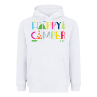 White camping arrow camper happy summer camp camping kids 635 Heavyweight Hoodie - baoMotion
