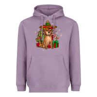 Lavender Chihuahua Christmas Heavyweight Hoodie - JahusDesignShop