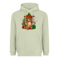 Matcha Chihuahua Christmas Heavyweight Hoodie - JahusDesignShop