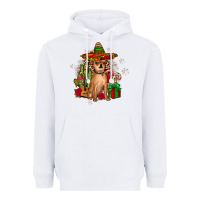 White Chihuahua Christmas Heavyweight Hoodie - JahusDesignShop