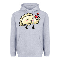 Heather Grey pierogi lovers t  shirt pierogi kawaii emoticon polish food dyngus day Heavyweight Hoodie - baoMotion