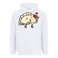 White pierogi lovers t  shirt pierogi kawaii emoticon polish food dyngus day Heavyweight Hoodie - baoMotion