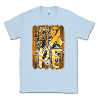 Dusty Blue finding the cure starts with hope childhood cancer awareness  with bac Classic Tee - Jasminsmagicworld