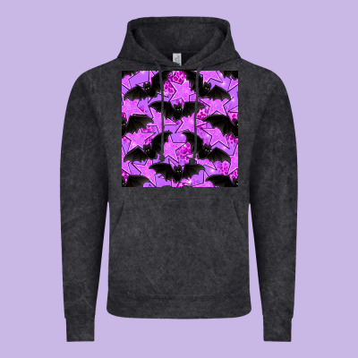 Halloween Bat And Stars Seamless Pattern Vintage Hoodie Designed By Bundleandbundleshop