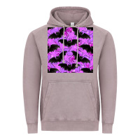 Vintage Zinc halloween bat and stars seamless pattern Vintage Hoodie - BundleAndBundleShop