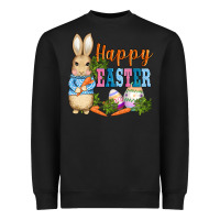 Black easter bunny egg and carrots Heavyweight Sweatshirt - AdoDesignShop