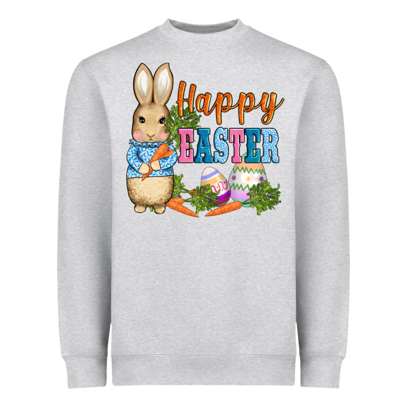 Easter Bunny Egg And Carrots Heavyweight Sweatshirt by AdoDesignShop | Teevron