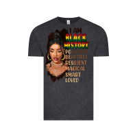 Vintage Black I am black history black girl Vintage Tee - FaDigitalArtStudio