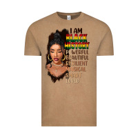 Vintage Coffee I am black history black girl Vintage Tee - FaDigitalArtStudio