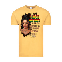 Vintage Mustard I am black history black girl Vintage Tee - FaDigitalArtStudio