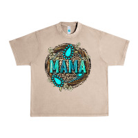 French Oak Mama with gemstone leopard Mother's Day Urban Heavy Tee - FaDigitalArtStudio