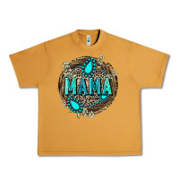 Peanut Butter Mama with gemstone leopard Mother's Day Urban Heavy Tee - FaDigitalArtStudio