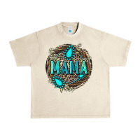 Sandshell Mama with gemstone leopard Mother's Day Urban Heavy Tee - FaDigitalArtStudio