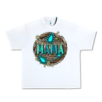 Mama With Gemstone Leopard Mother's Day Urban Heavy Tee | Teevron