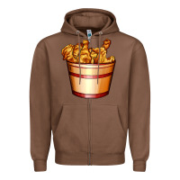 Chestnut nugget and nuggets basket Zipper Hoodie - AdoDesignShop