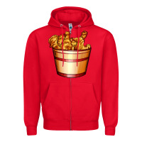 Red nugget and nuggets basket Zipper Hoodie - AdoDesignShop