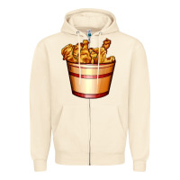 Sandshell nugget and nuggets basket Zipper Hoodie - AdoDesignShop