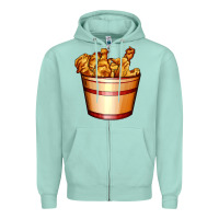 Seafoam nugget and nuggets basket Zipper Hoodie - AdoDesignShop