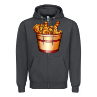 Smoke nugget and nuggets basket Zipper Hoodie - AdoDesignShop