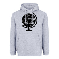 Heather Grey i haven't been everywhere but it's on my list travel t shirt Heavyweight Hoodie - baoMotion