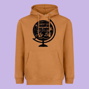 I Haven't Been Everywhere But It's On My List Travel T Shirt Heavyweight Hoodie Designed By Baomotion