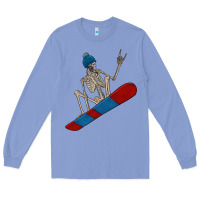 Colony Blue skeleton snowboard Long Sleeve Tee - FaDigitalArtStudio