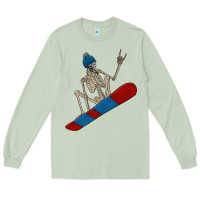 Matcha skeleton snowboard Long Sleeve Tee - FaDigitalArtStudio