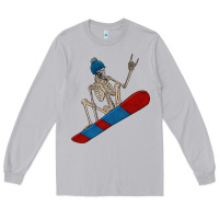 Moon Dust skeleton snowboard Long Sleeve Tee - FaDigitalArtStudio