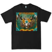Black boho bullskull Premium Tee - RanaPortraitStore
